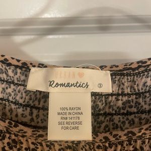 Small Leopard Peplum Top